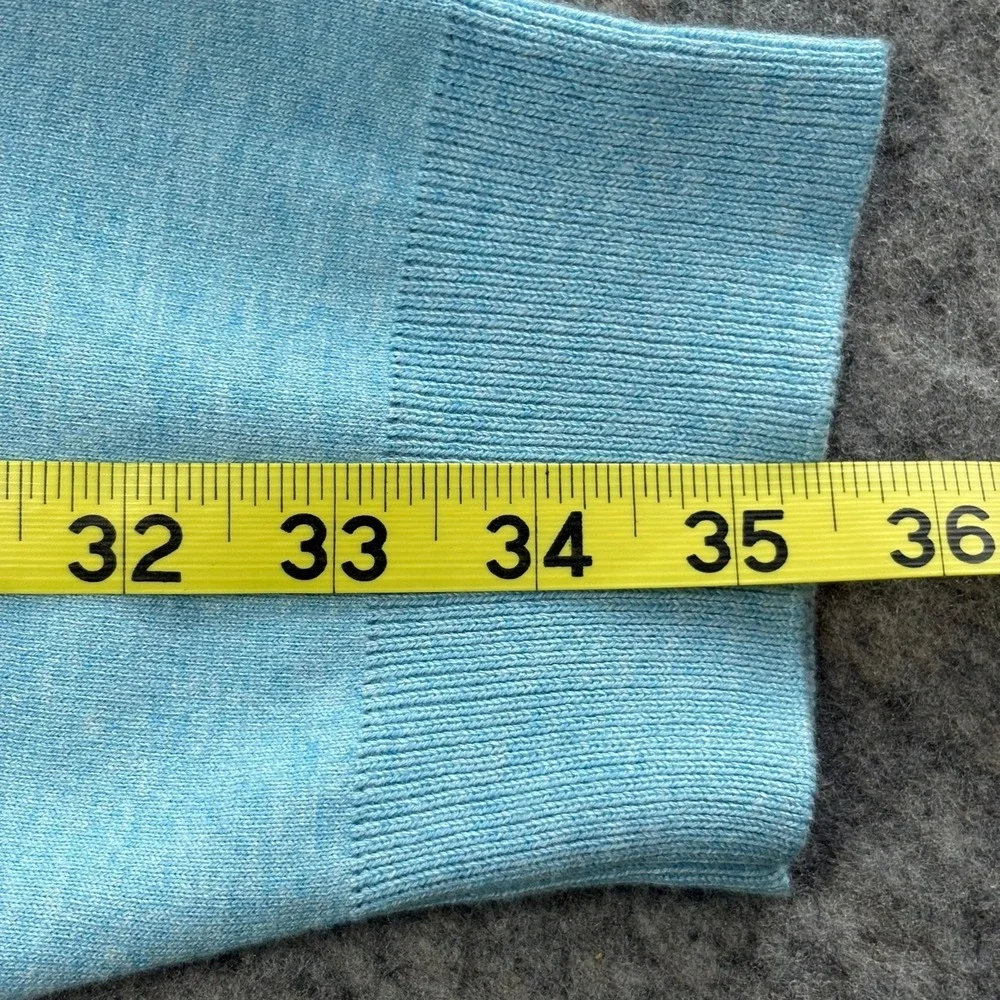 Peter Millar Coolspun Cotton Quarter Zip Sweater Mens 2XL‎ Light Blue Crown NWT